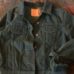Acne Studios Forest Green Denim Jacket
